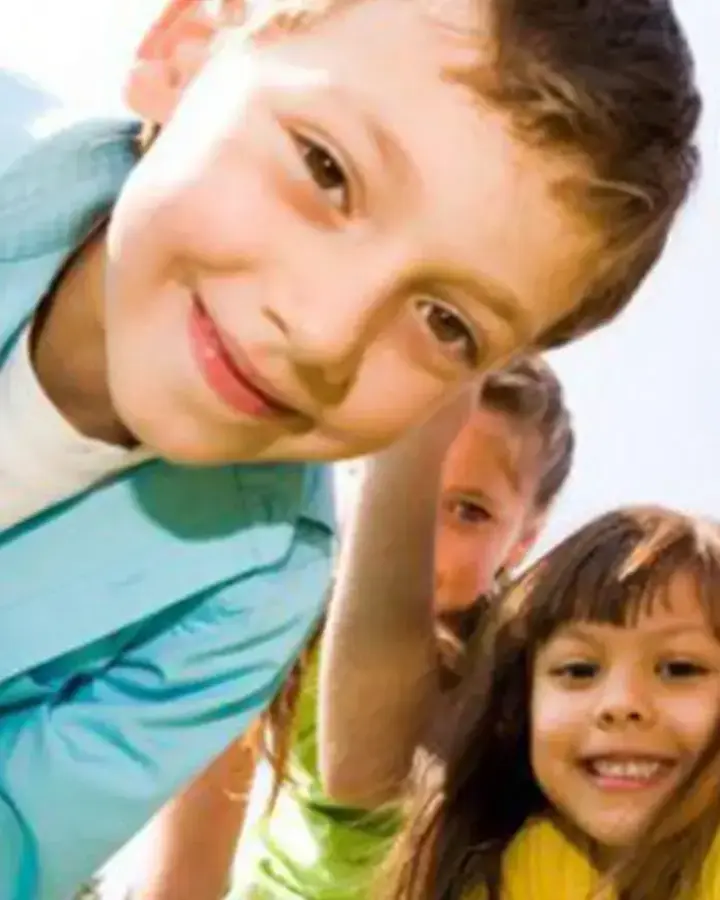 five smiling children