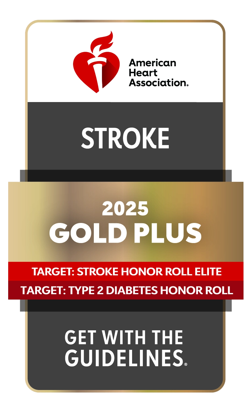 American Heart Association Gold Plus Stroke Care Logo